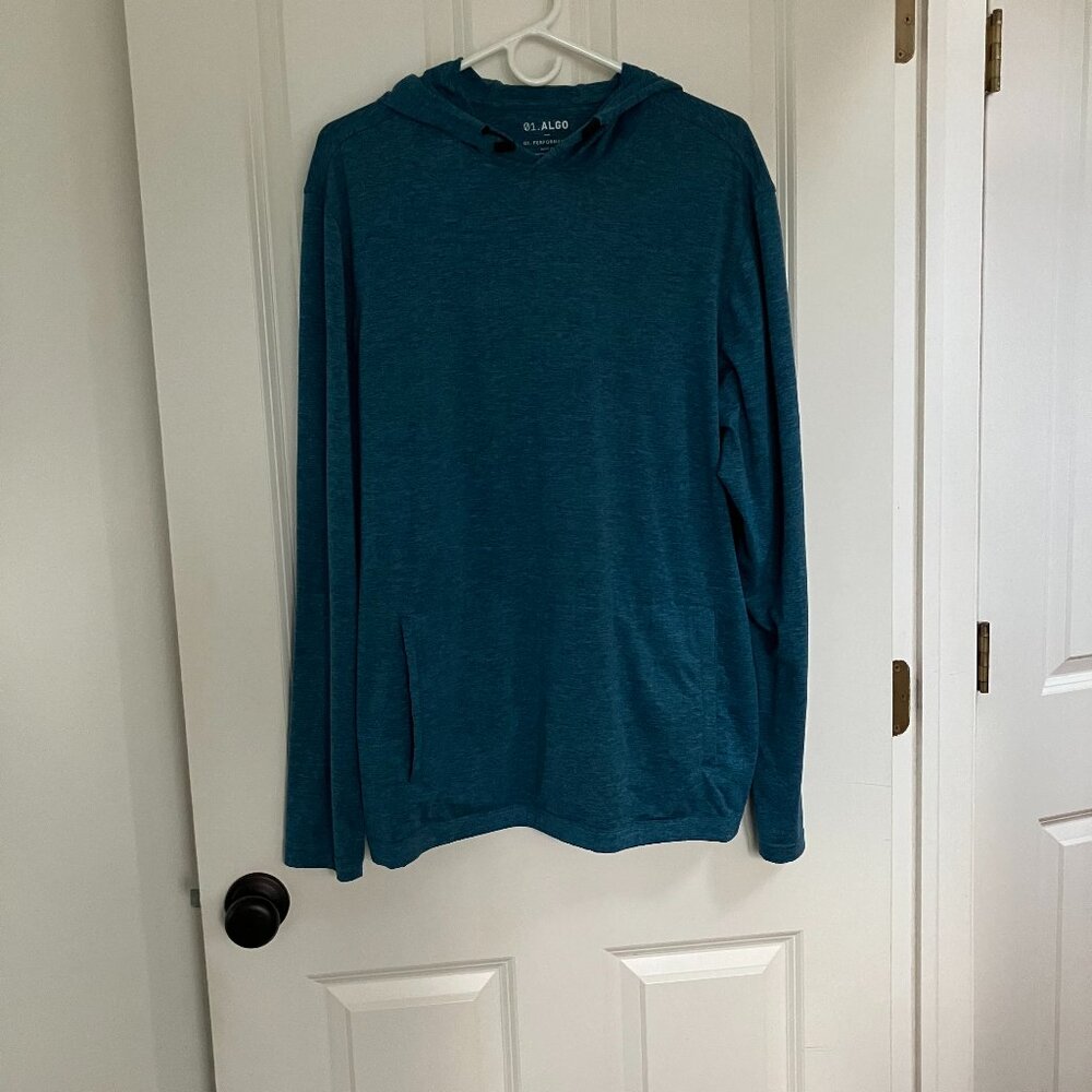 01.Algo Performance Hoodie in teal